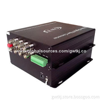 8-channel video + data + audio + Ethernet optical transmitter and receiver